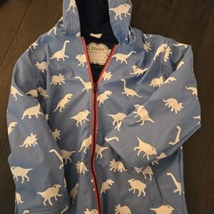Hatley Blue Raincoat with Dinosaur Print